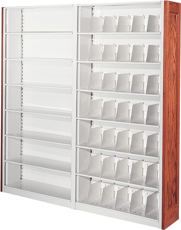 4 Post And Case Type Shelving - Shelf (600x758), Png Download