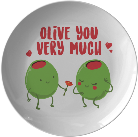 Olive You Very Much - Mug (580x580), Png Download