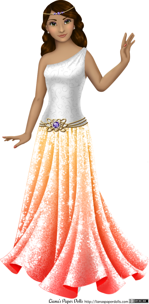 An Adult Female Doll In A Long, Flowing Gown - All Doll (630x1282), Png Download