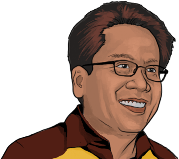 Mar Roxas Cartoon (640x640), Png Download