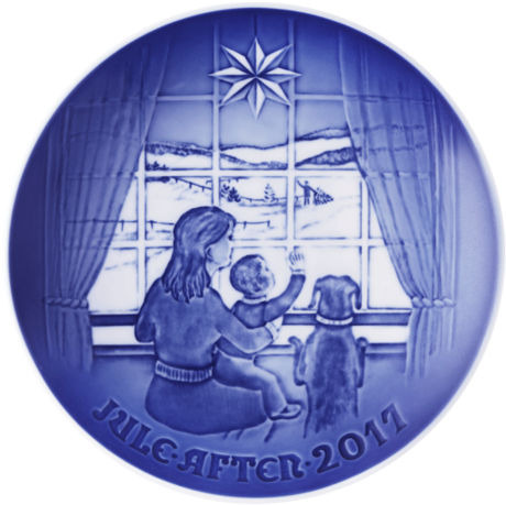Buy Royal Copenhagen Collectibles Bing & Grondahl Christmas - Royal Copenhagen B&g Christmas Plate 2017, Waiting (600x531), Png Download