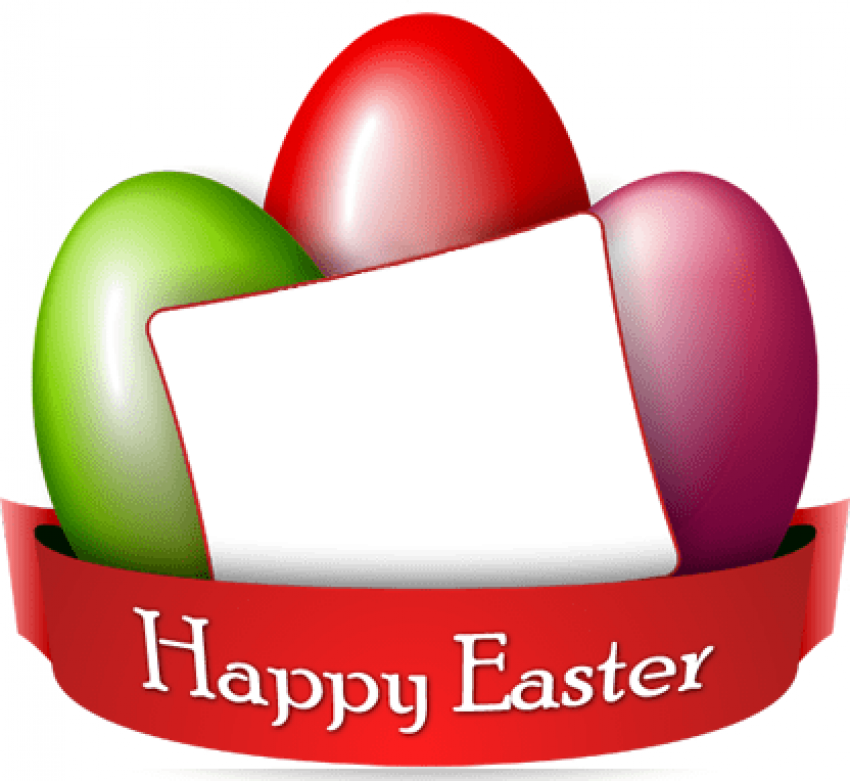 Free Png Easter Frame Eggs Png Images Transparent - Easter Egg Photo Frame Png (850x781), Png Download