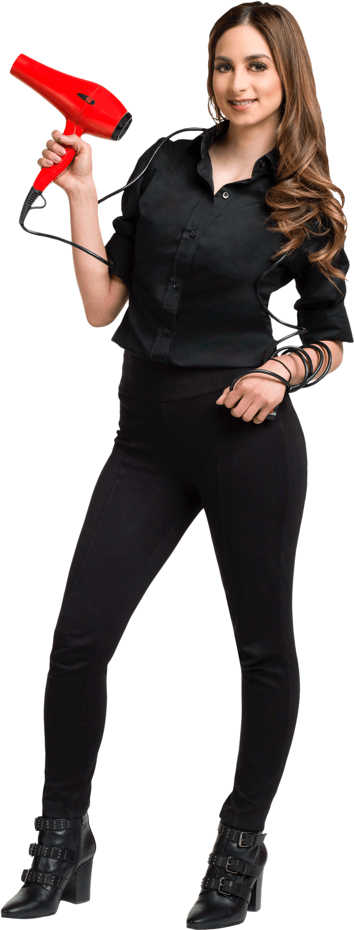 Hair Stylist - Hairdresser (740x2158), Png Download