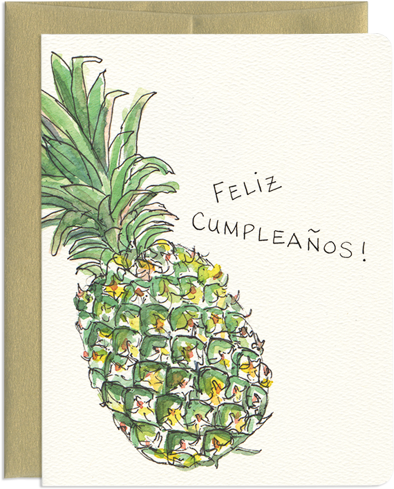 Pineapple Birthday Card 87dx Pineapple Birthday Card (800x800), Png Download