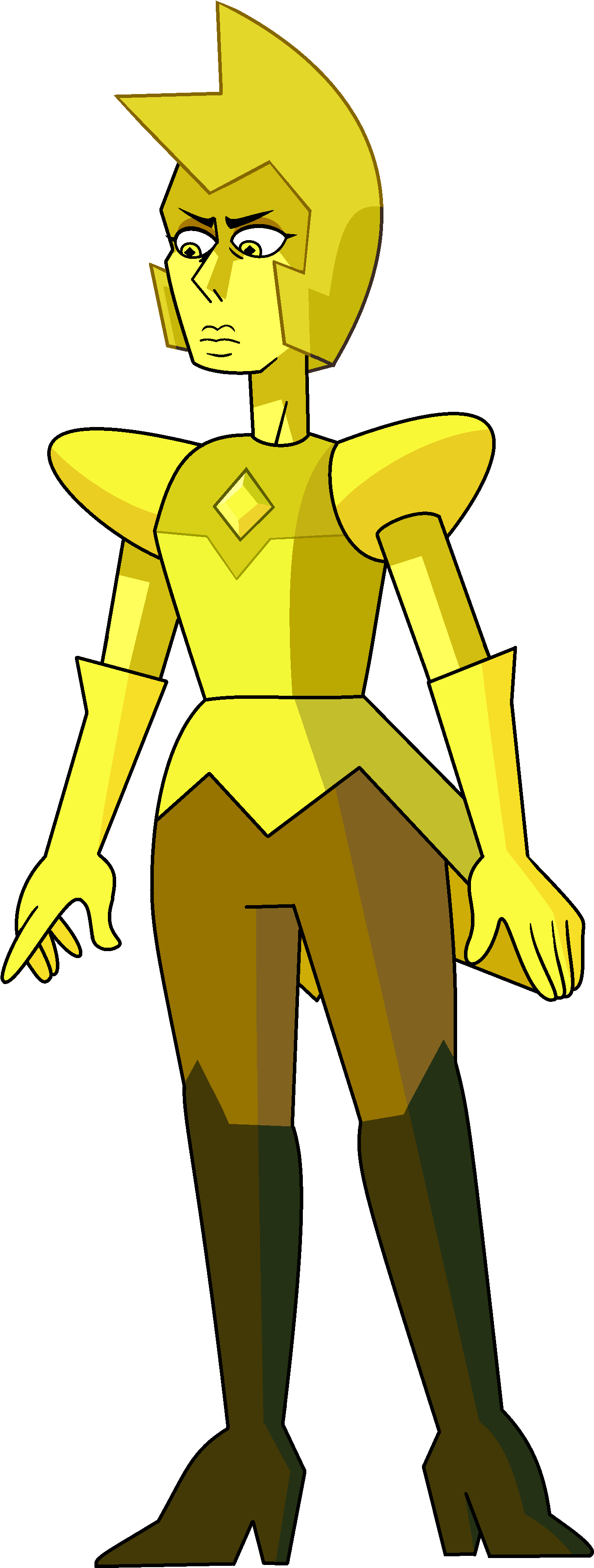 Yellow Diamond By Rylergamerdbs - Steven Universe Yellow Diamond (1568x3808), Png Download