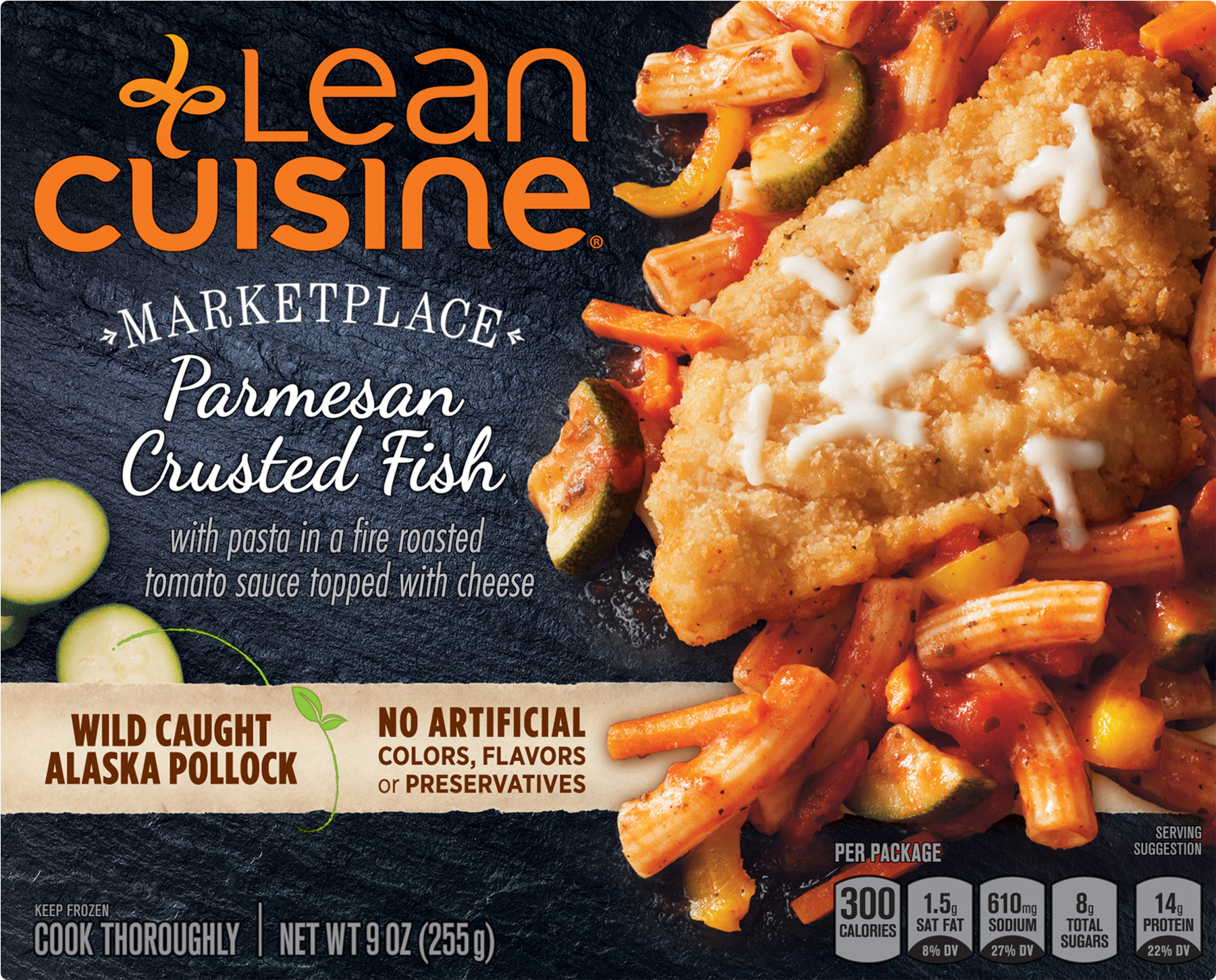 Lean Cuisine Marketplace Parmesan Crusted Fish 9 Oz - Lean Cuisine Marketplace Orange Chicken 9 Oz Box (1800x1800), Png Download