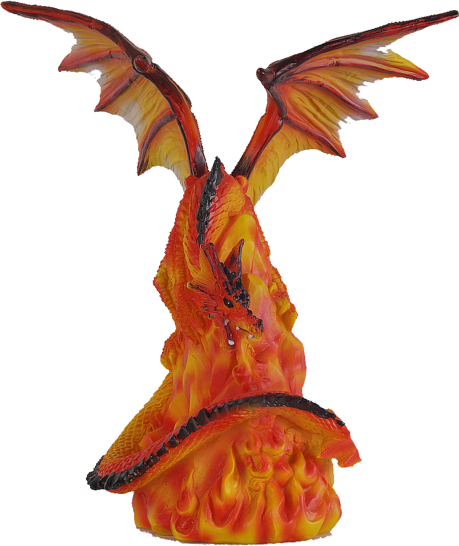 Realm Of The Dragons Large Fire Dragon - Dragon (948x1110), Png Download