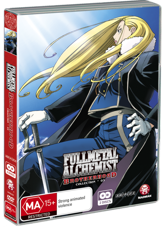 Brotherhood Collection 3 - Full Metal Alchemist Brotherhood Backbeard Blu Ray (516x724), Png Download