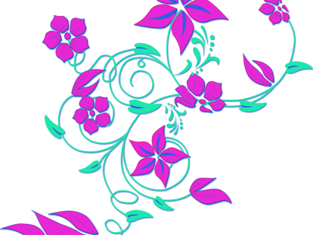 Abstract Clipart Border - Clipart Flowers Png (640x480), Png Download