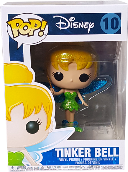 Tinker Bell Diamond Glitter Us Exclusive Pop Vinyl - Tinker Bell Funko Pop Diamond (600x600), Png Download