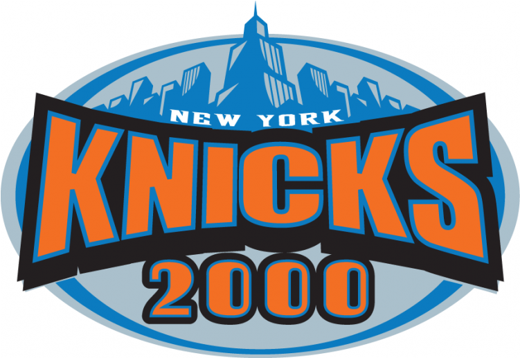 New York Knicks Logos Iron Ons - Knicks 2000 Logo (750x930), Png Download