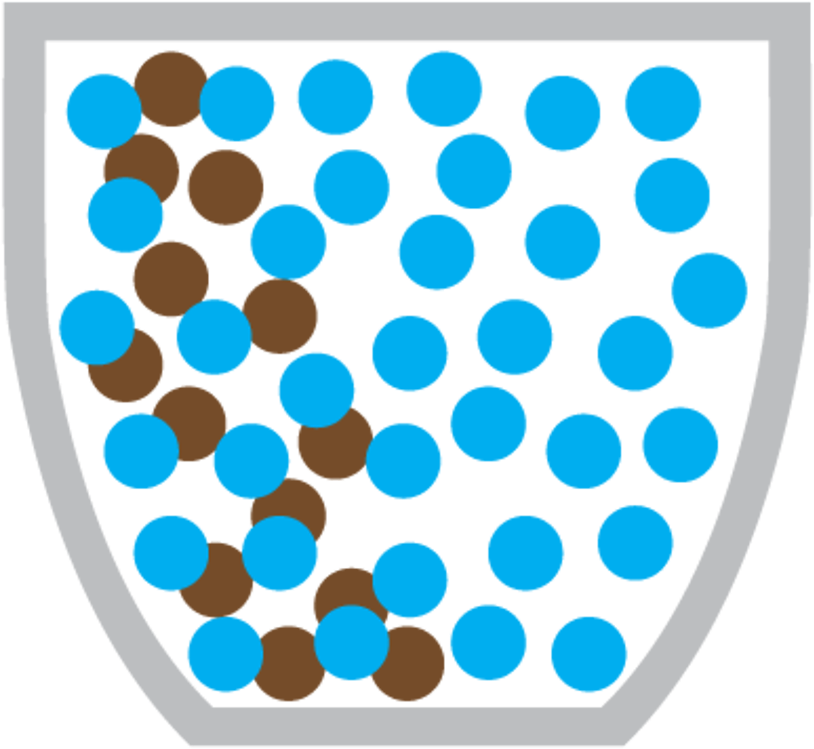 Coffee Molecules Started To Spread Through The Hot - Diffusion (1280x1203), Png Download