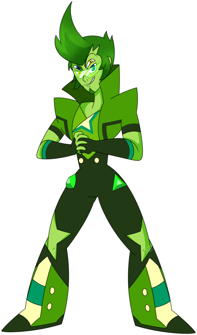 Demantoid Garnet - Green Garnet Steven Universe (687x1164), Png Download