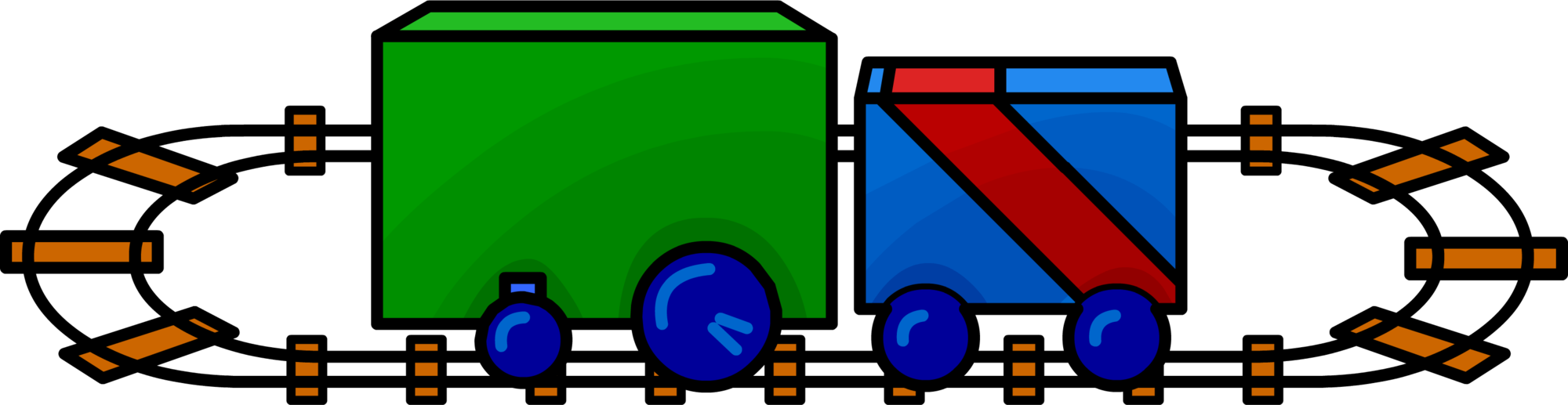 Toy Train Sprite 002 - Portable Network Graphics (2000x517), Png Download
