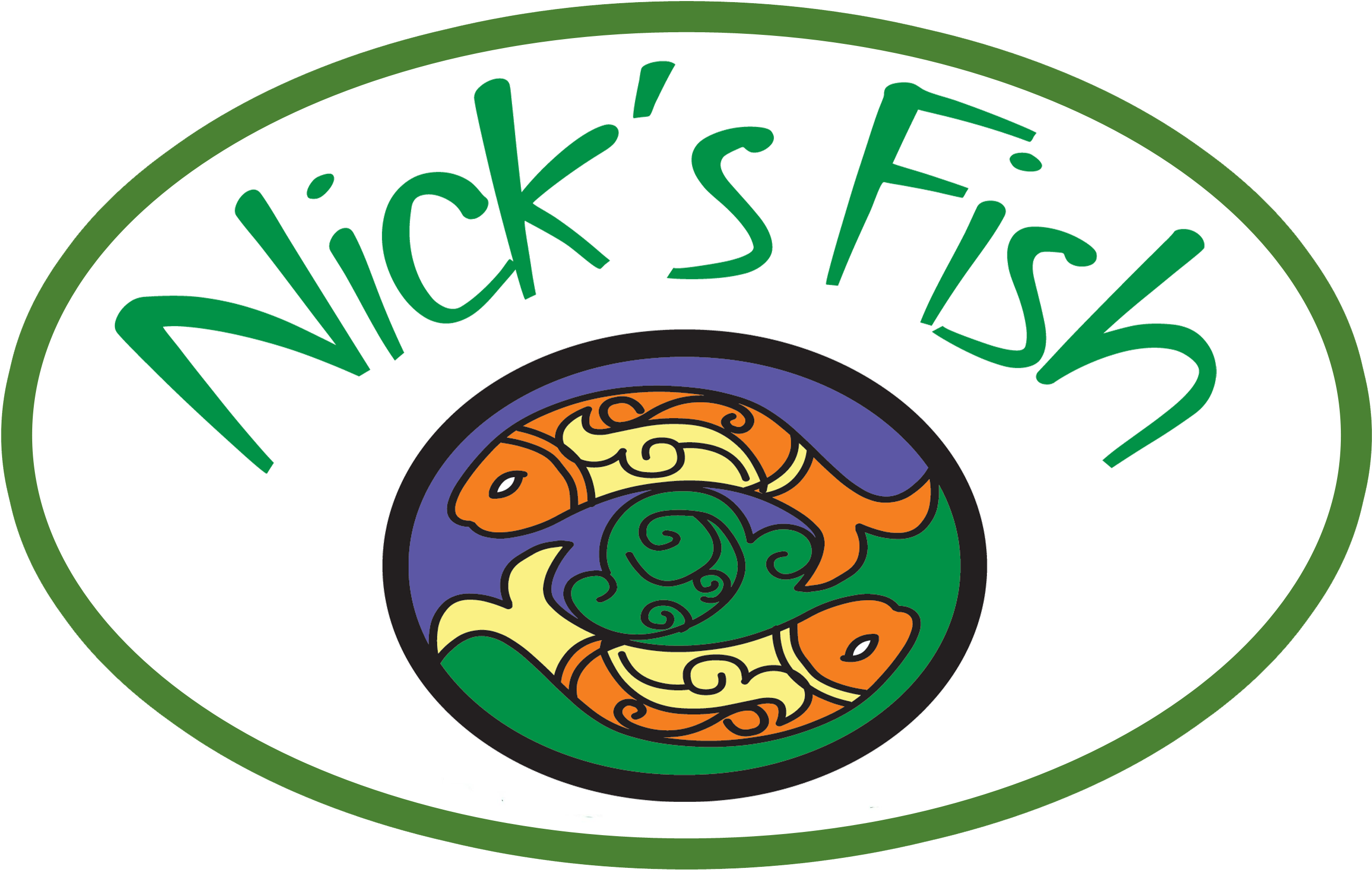 Logo - Nick's Fish (2733x1740), Png Download