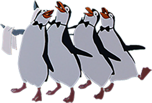 27 August - Mary Poppins Penguins Png (701x497), Png Download