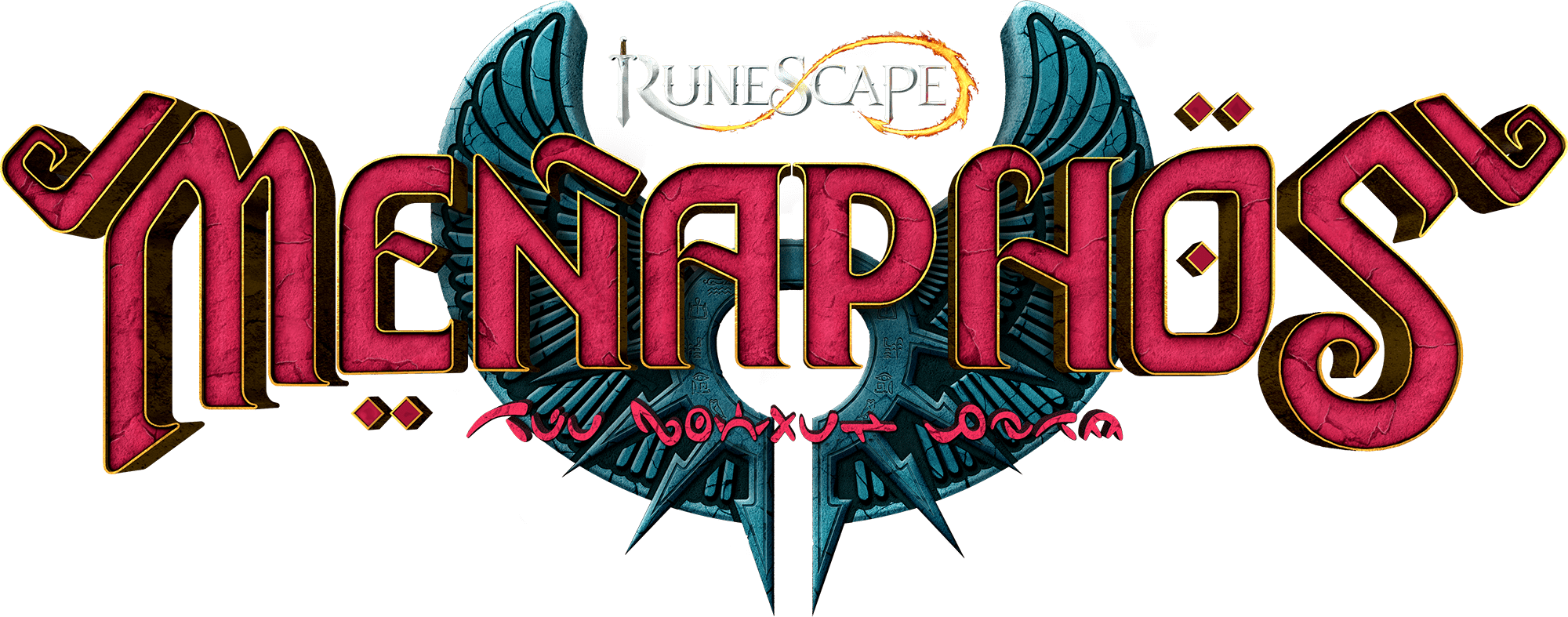 The Golden City Runescape Expansion Launches Today - Menaphos Runescape Logo (2000x787), Png Download