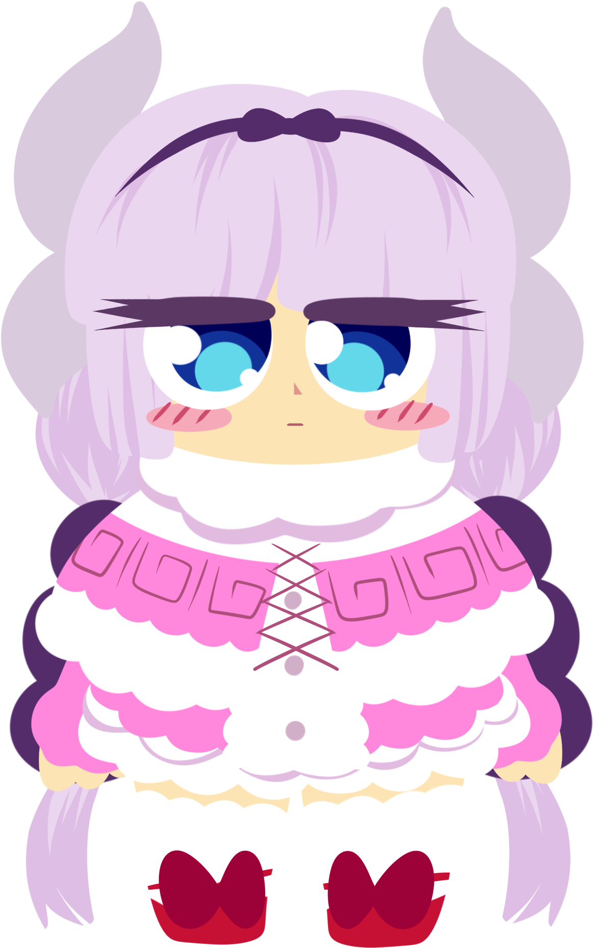 Kanna Kamui Miss Kobayashi's Dragon Maid Mine - Cartoon (1265x1920), Png Download