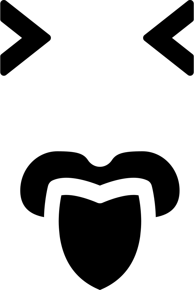 Emoticon Square Face With Closed Eyes And Tongue Out (656x980), Png Download