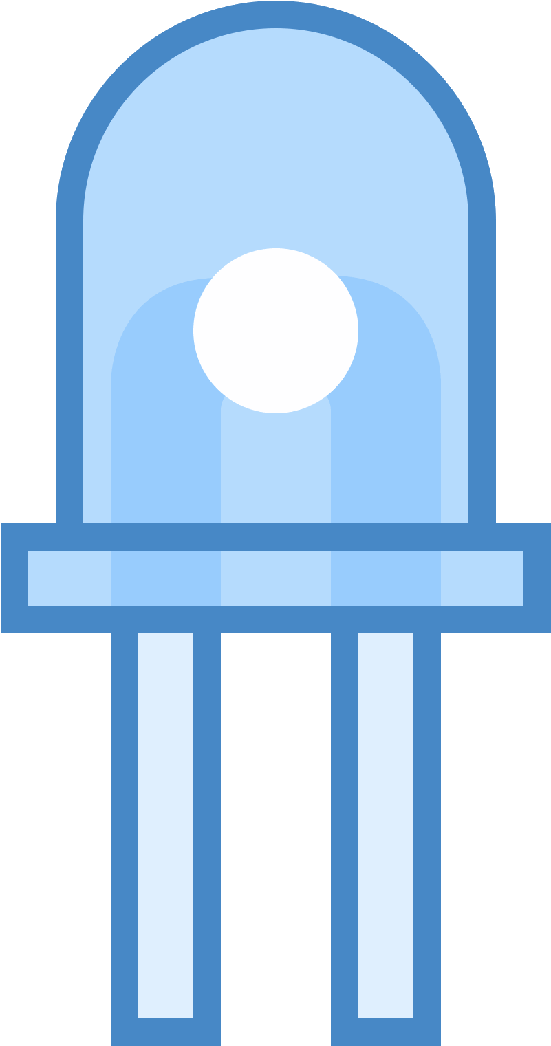 Led Diode Icon - Light-emitting Diode (1600x1600), Png Download