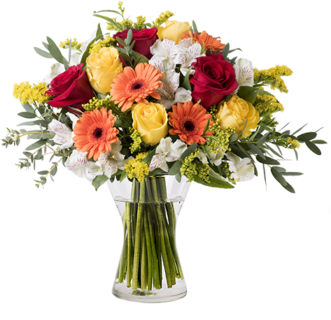 Mixed Orange Flowers - Mothers Day Flowers 2018 (480x480), Png Download