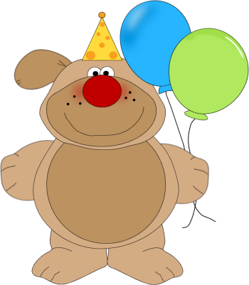 Party Clip Art - New Year Dog Clipart (350x401), Png Download