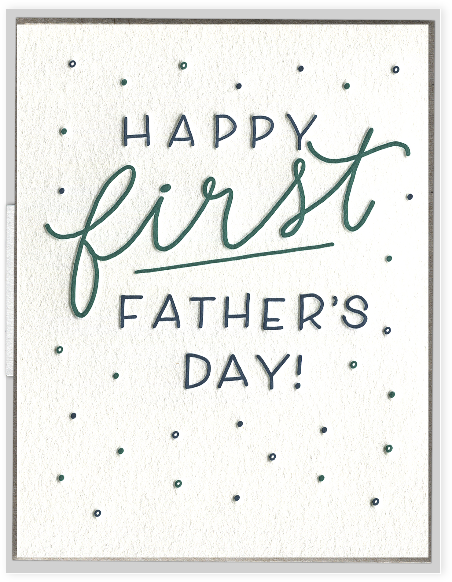 First Father's Day Letterpress Greeting Card (2048x2048), Png Download