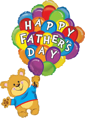 42" Giant Father's Day Balloon Bear Balloon - Birthday Balloon Bear Foil Balloon Shape (337x467), Png Download