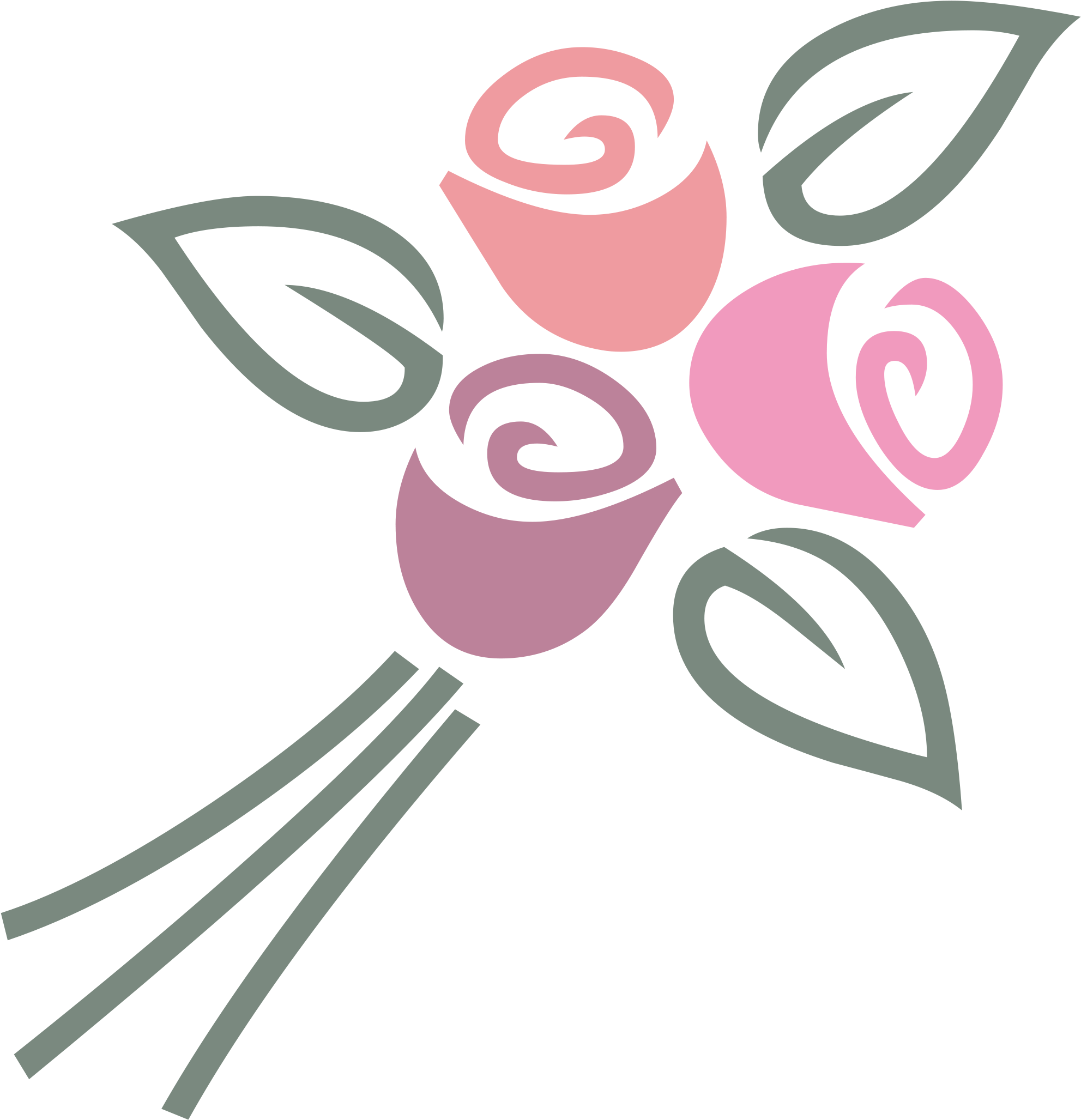 Open - Bouquet Of Flowers Logo (2000x2097), Png Download