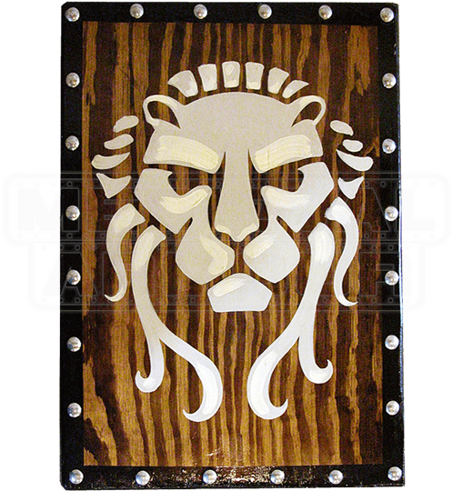 Early Wooden Roman Lion Face Shield - Roman Lion Symbol (550x550), Png Download