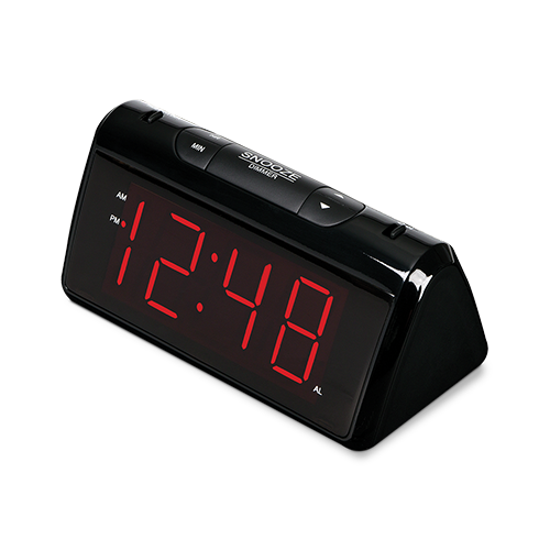 8-inch Very Large Display Alarm Clock - Rca Rcd-40z Rcd40 Alarm Clock 1.8 (500x500), Png Download