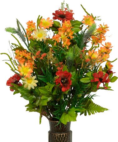 Lg1586 Wildflower, Lilac And Daisy - Flower Bouquet (477x477), Png Download