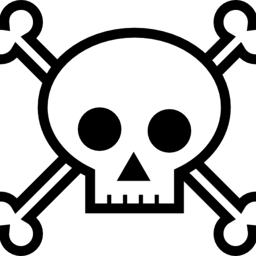 Download Skull And Crossbones For Pirates Clipart Skull - Symbol Of Bubonic Plague (900x900), Png Download