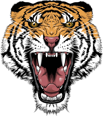 Tiger Face Angry - Tiger Tattoo Png (400x400), Png Download
