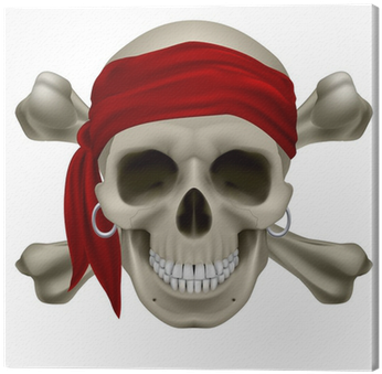 Calavera Pirata Con Sombrero (400x400), Png Download