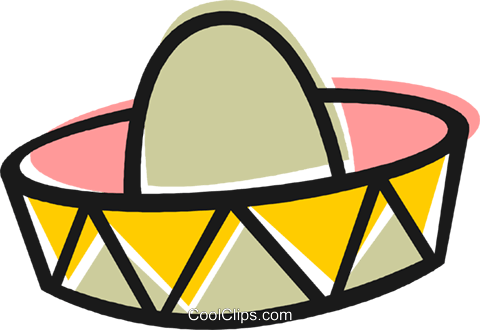 Mexican Hat Royalty Free Vector Clip Art Illustration - Illustration (480x330), Png Download