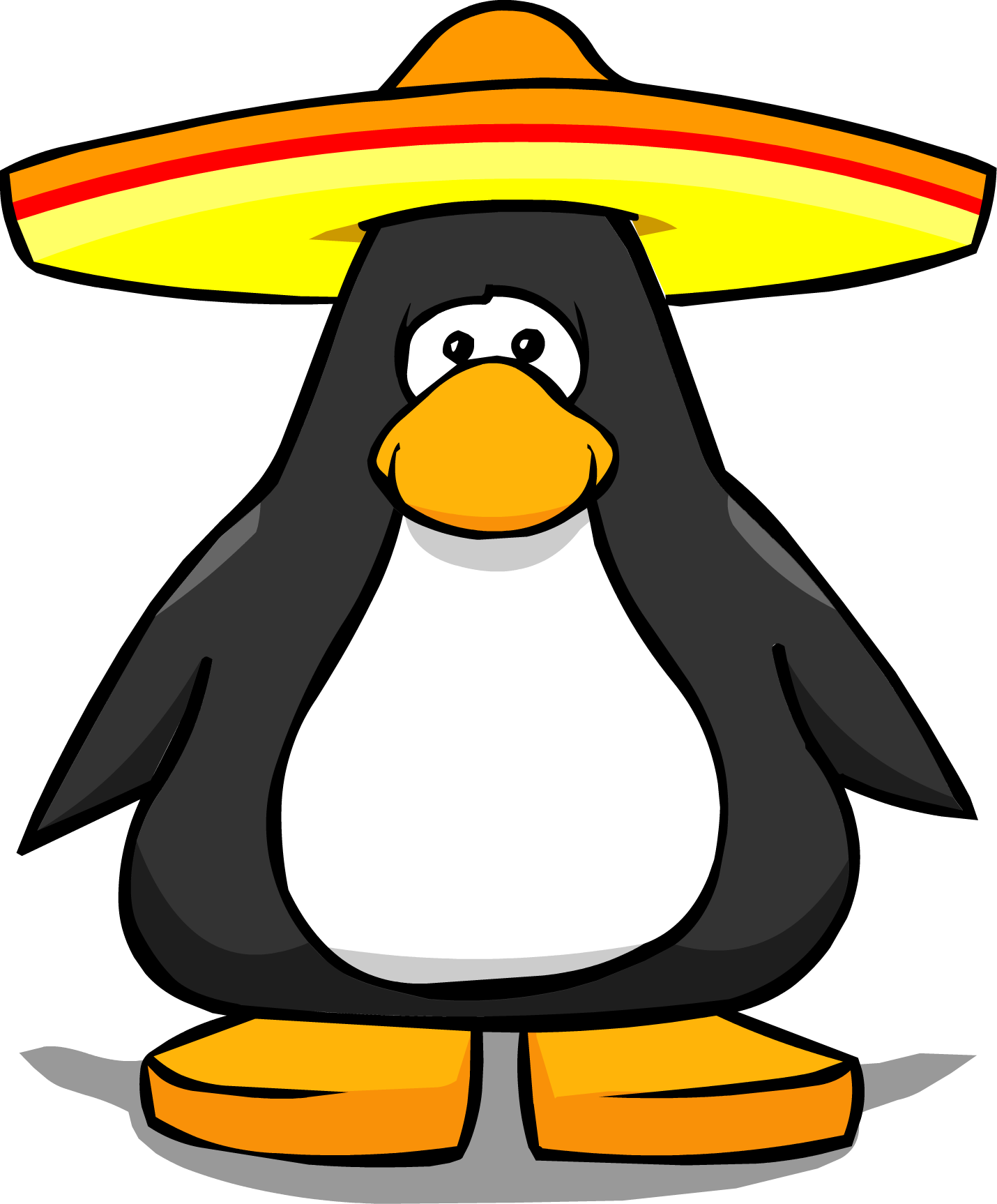 Sombrero From A Player Card - Club Penguin Spinny Hat (1430x1726), Png Download