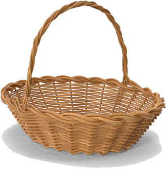 Empty Easter Basket Png Hd - Cartoon Empty Easter Basket (600x600), Png Download