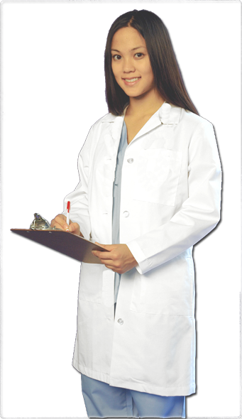 Women's Lab Coats - Lab Coat Png Women (341x590), Png Download