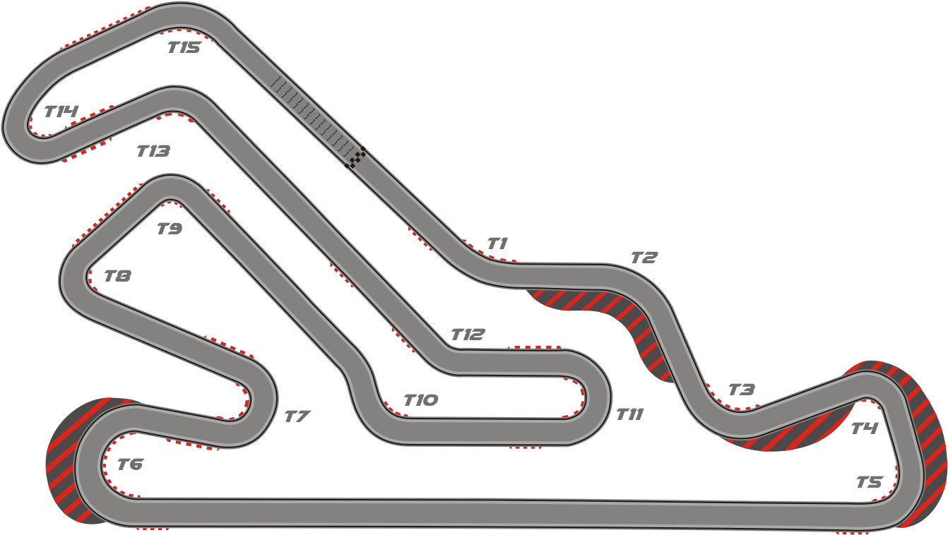 "pro Track," Was Designed By Kart Racing Champion Alan - Racing Track Maps (1356x764), Png Download