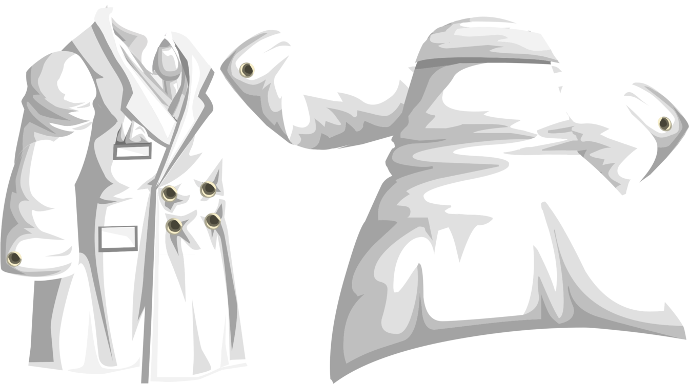 Lab Coats Uniform White Overcoat - Coat (1344x750), Png Download