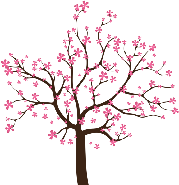 Pin By Marina ♥♥♥ On Jardim Ii - Spring Tree Clipart (581x600), Png Download