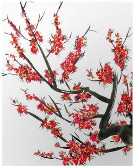 A Branch Of A Blossoming Tree - Watercolor Painting (400x400), Png Download