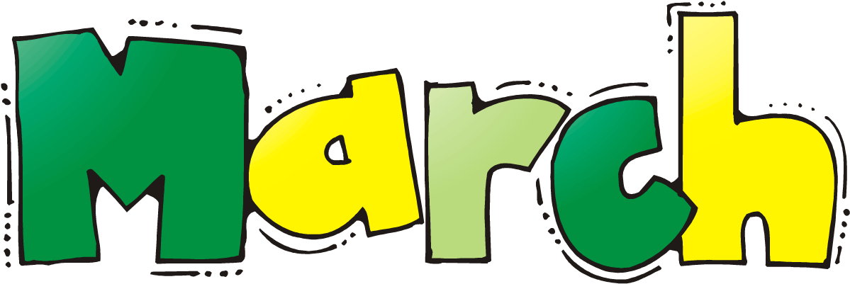 Divider Clipart March - March Clip Art Png (1200x407), Png Download