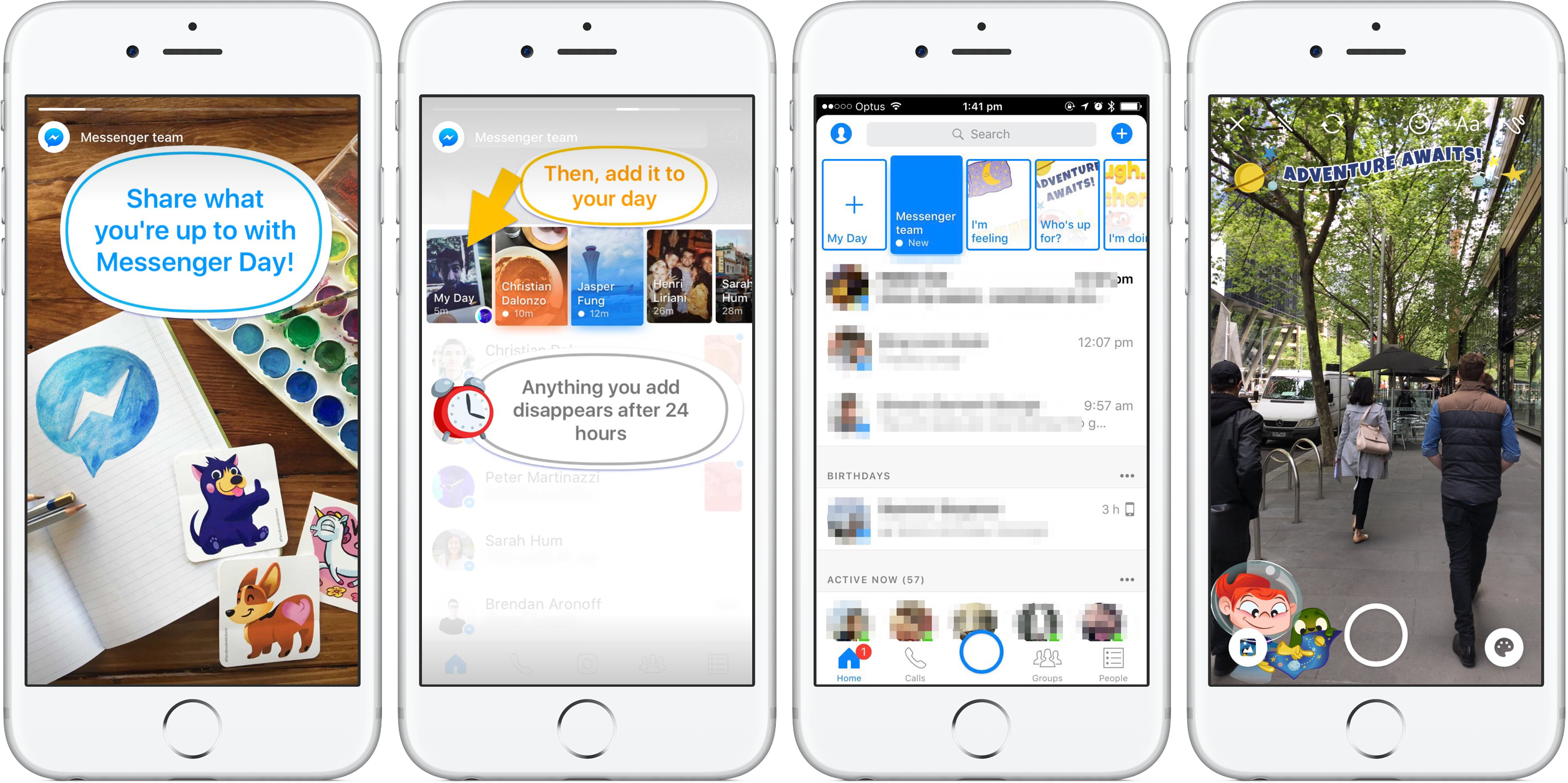 Facebook Messenger Day Teaser - Messenger Day (2512x1255), Png Download