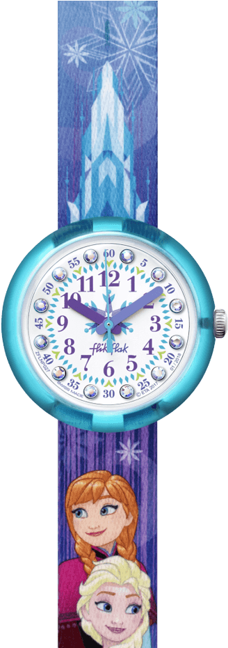 Disney Frozen Elsa & Anna - Flik Flak Frozen (340x930), Png Download