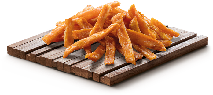 Sweet Potato Fries Png Transparent - Sweet Potato Fries Png (720x320), Png Download