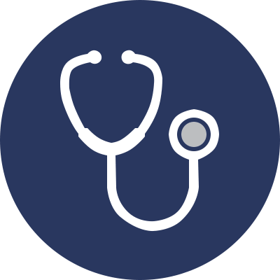 Medical Industry - Stethoscope Icon Circle (400x400), Png Download