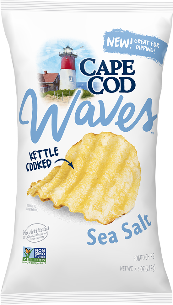 Waves Sea Salt - Cape Cod Waves Chips (602x1000), Png Download