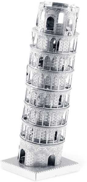 Tower Of Pisa - Leaning Tower Of Pisa Metal Earth 3d Laser Cut Model (452x620), Png Download